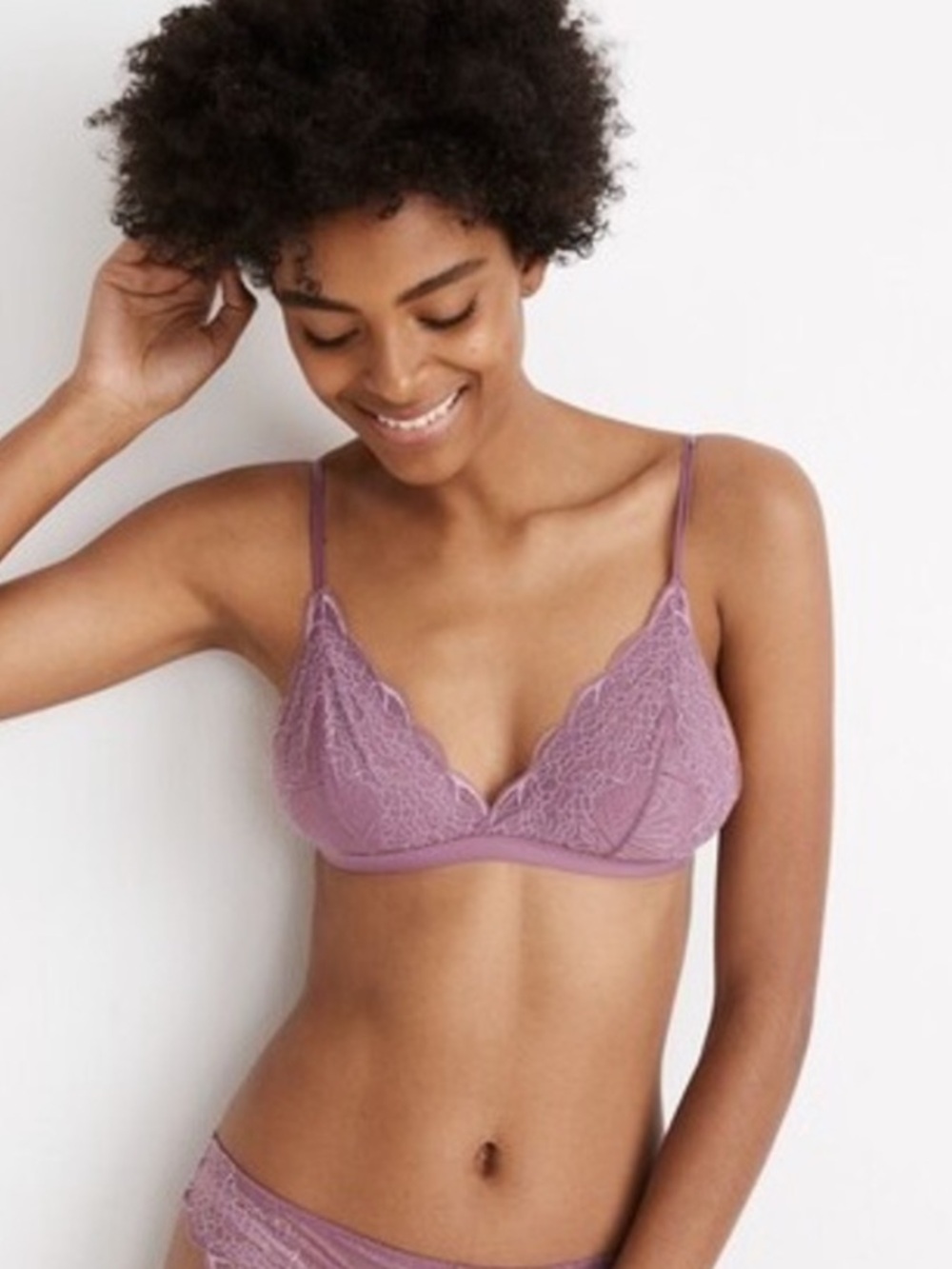 Madewell Lavender Lace Bralette
